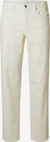 SELECTED Regular Farkut värissä valkoinen: etupuoli
