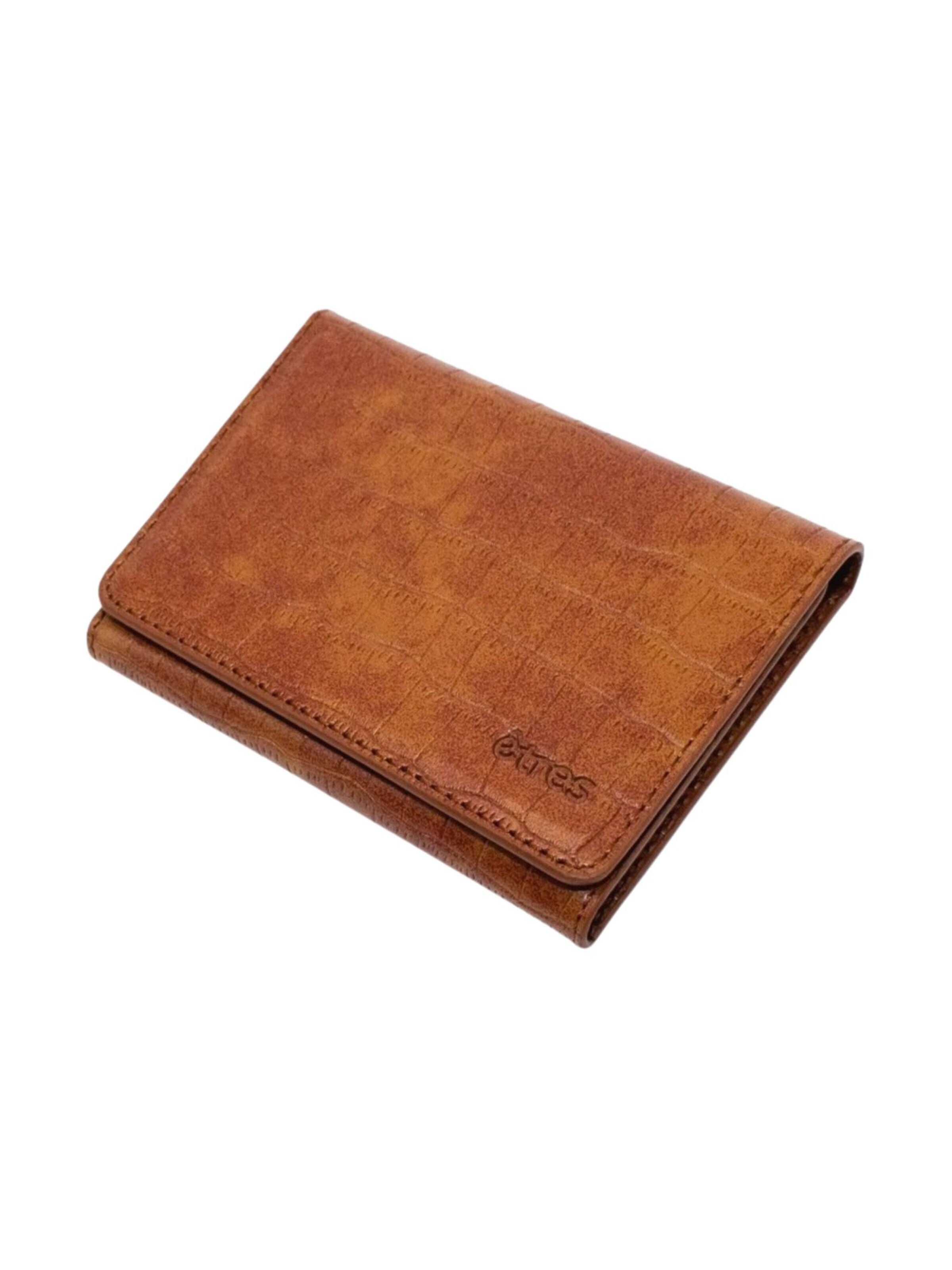 Porte-monnaies 'Etres Smart Wallet - Flach • Kariert' Techmade en orange : devant