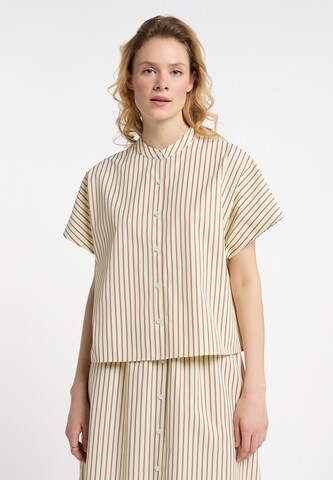 DreiMaster Maritim Blouse in Geel: voorkant