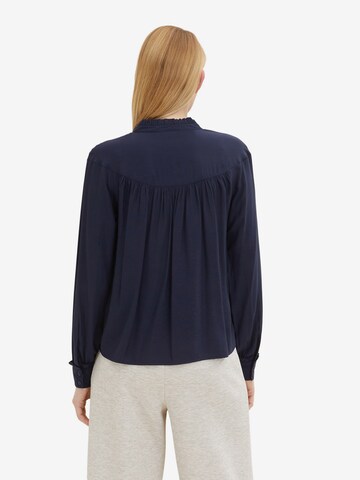 TOM TAILOR DENIM Blouse in Blauw