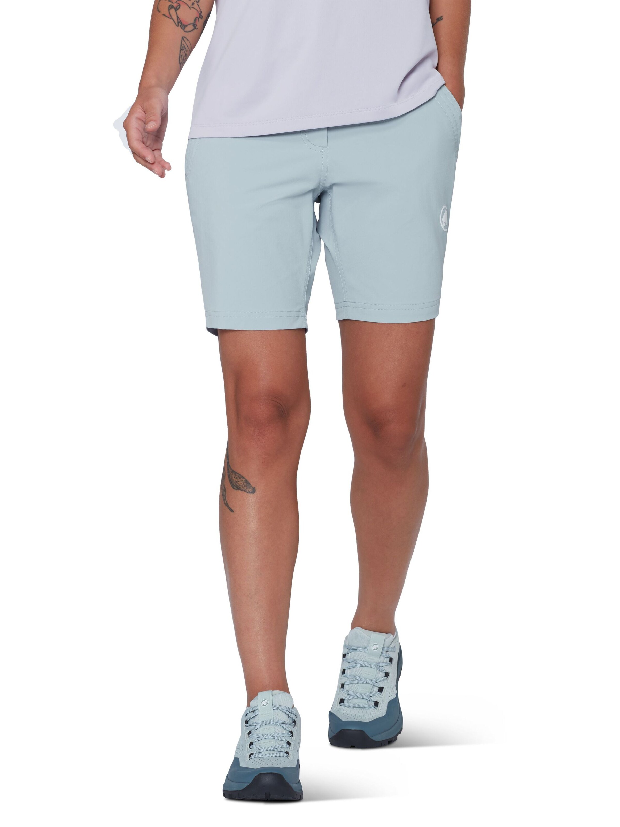 MAMMUT Regular Outdoor Pants 'Hiking V' in Blue: front