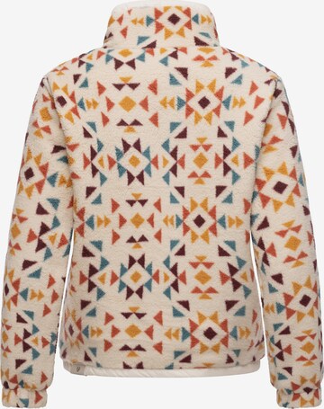 Ragwear Fleece jacket 'Nordicka Aztec' in Beige