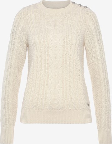 TAMARIS Sweater in Beige: front