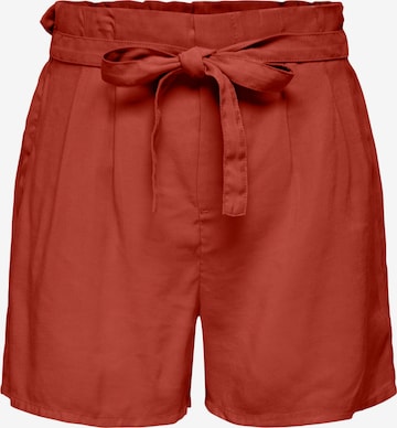 ONLY Loose fit Pleat-Front Pants 'Aris' in Red: front