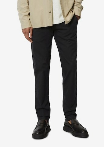 Regular Pantalon chino 'Stig' Marc O'Polo en noir : devant