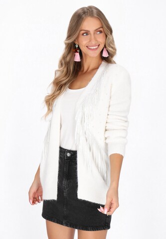 IZIA - Cárdigan en blanco: frente