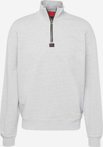 HUGO Red Sweatshirt 'DURTY' in Grey: front