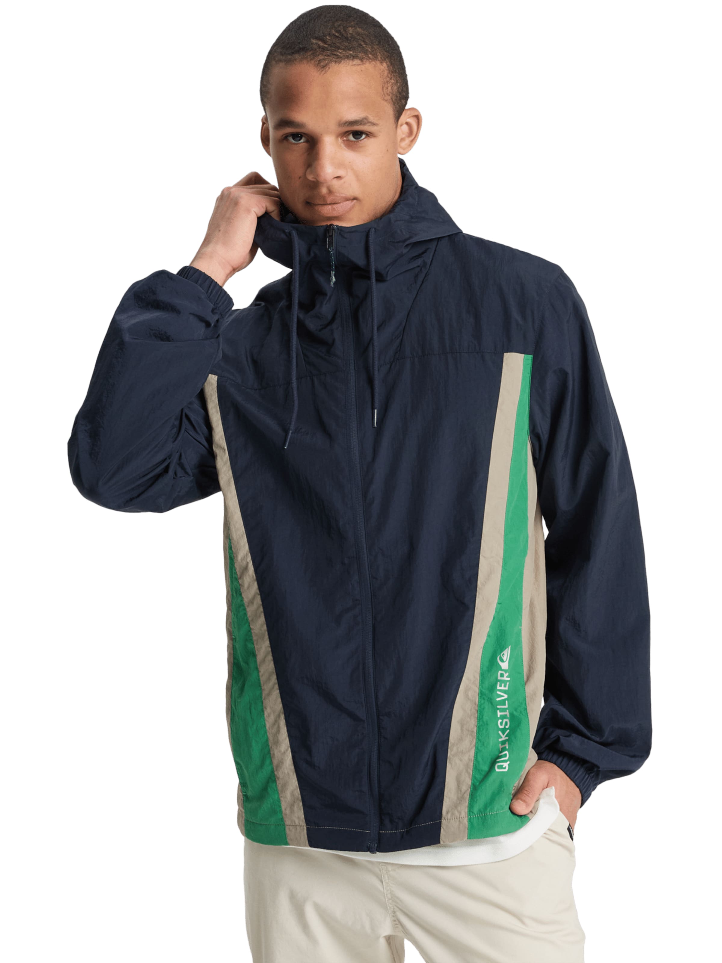 QUIKSILVER Between-Season Jacket 'Clicker' in Blue: front