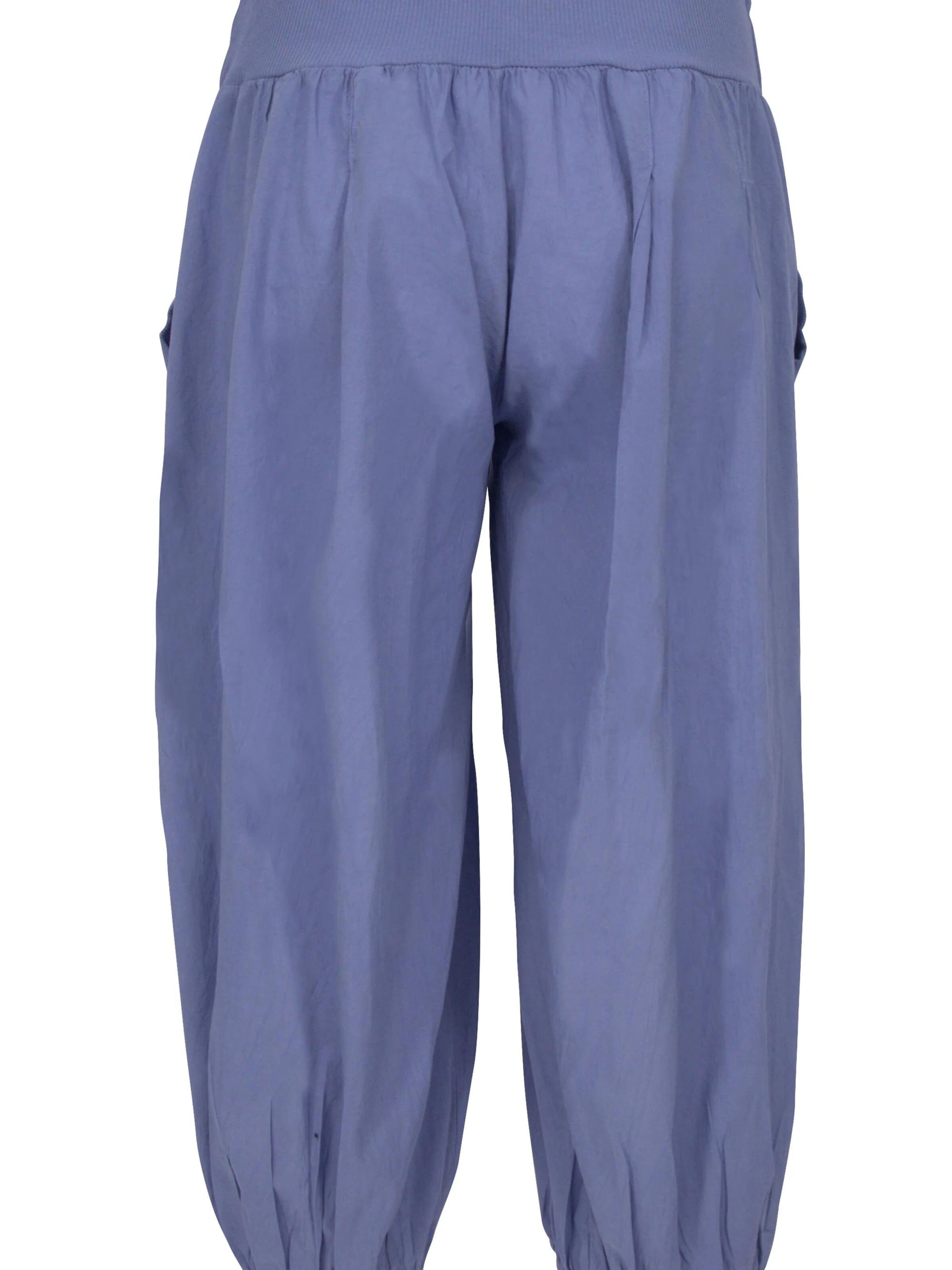 malito more than fashion Harem Pants in Blue: front