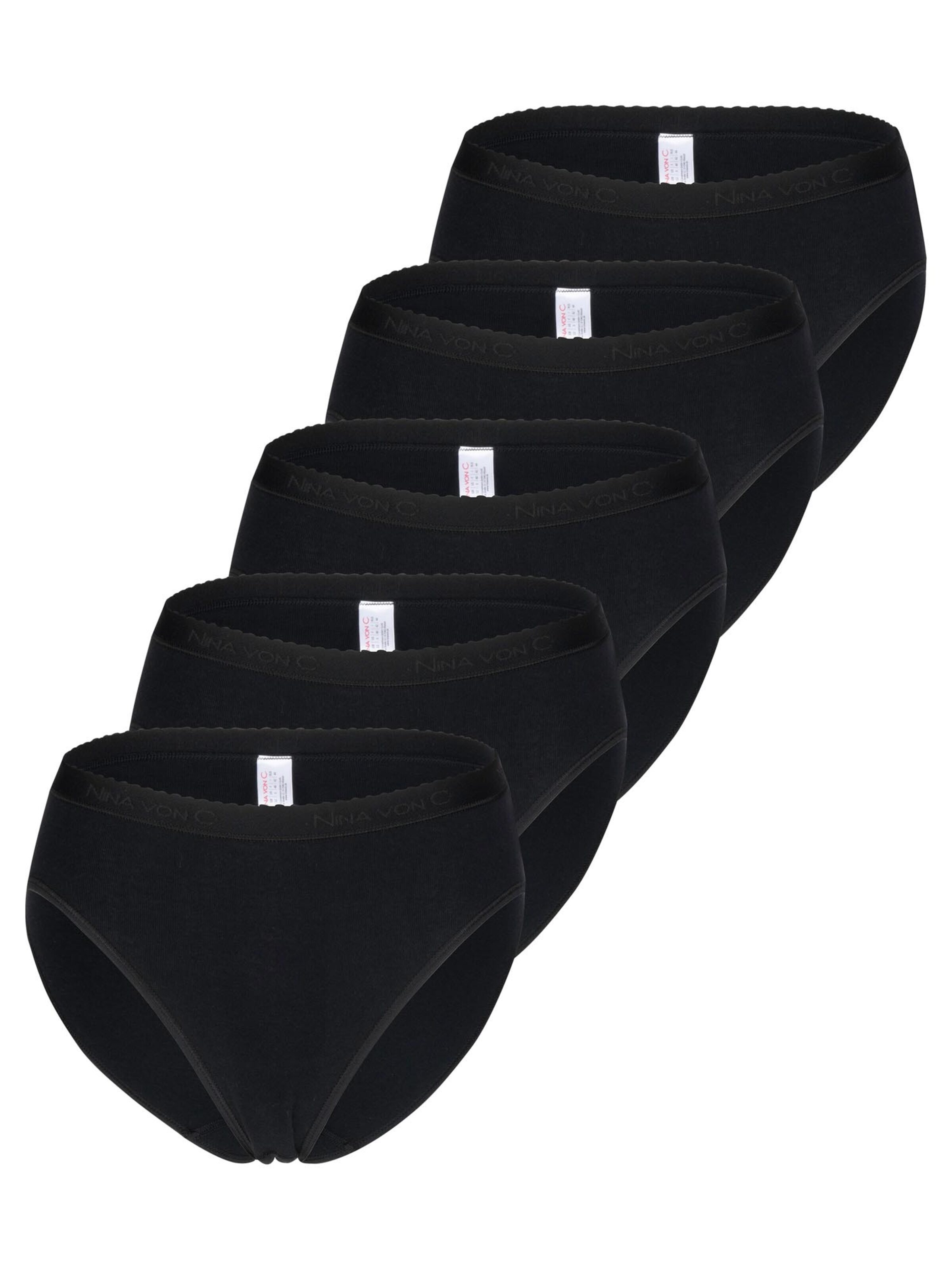 Nina von C. Slip 'Basic'‌‌‌‌‌ in Schwarz: Vorderseite