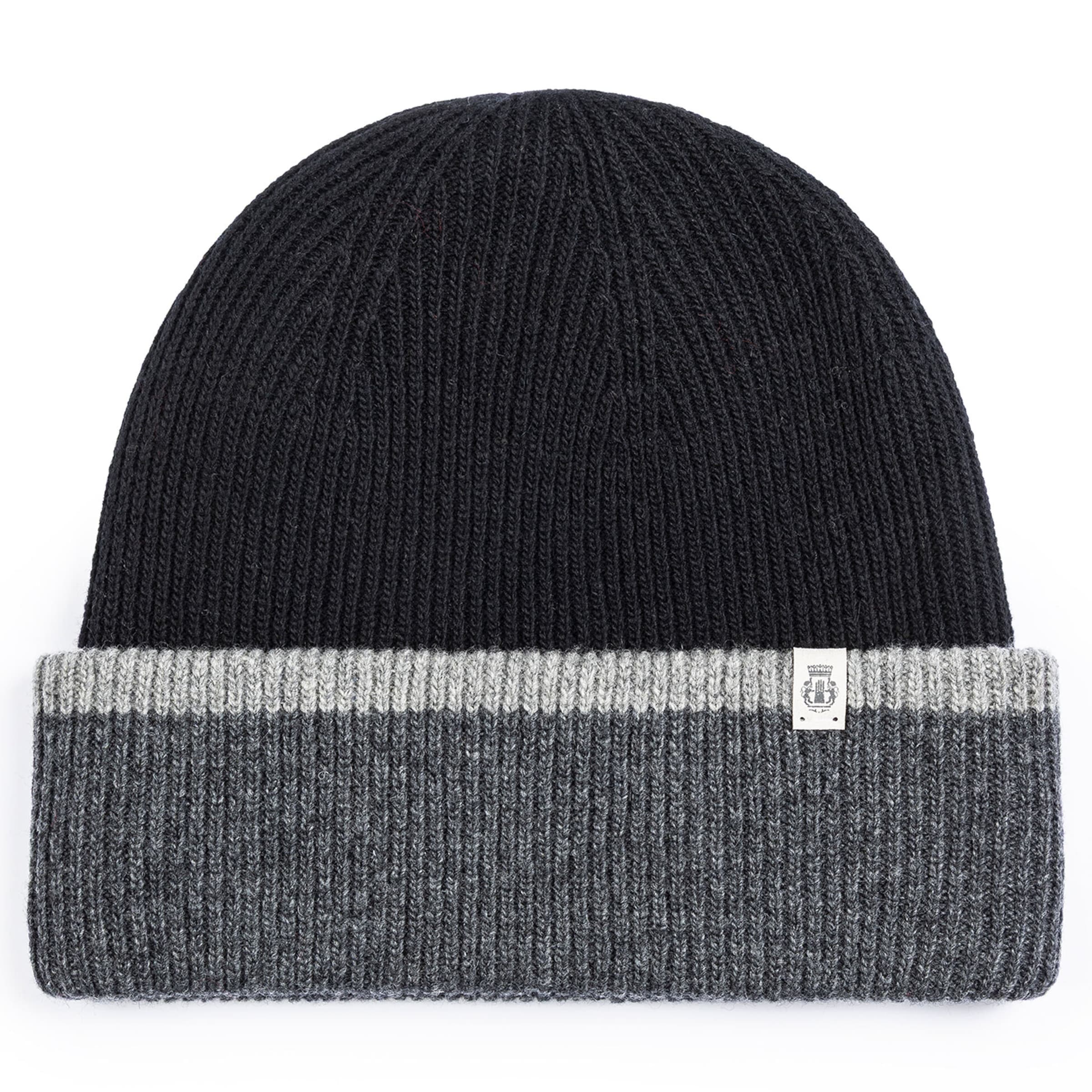 Roeckl Muts ' TWO SIDE KNIT ' in Zwart: voorkant