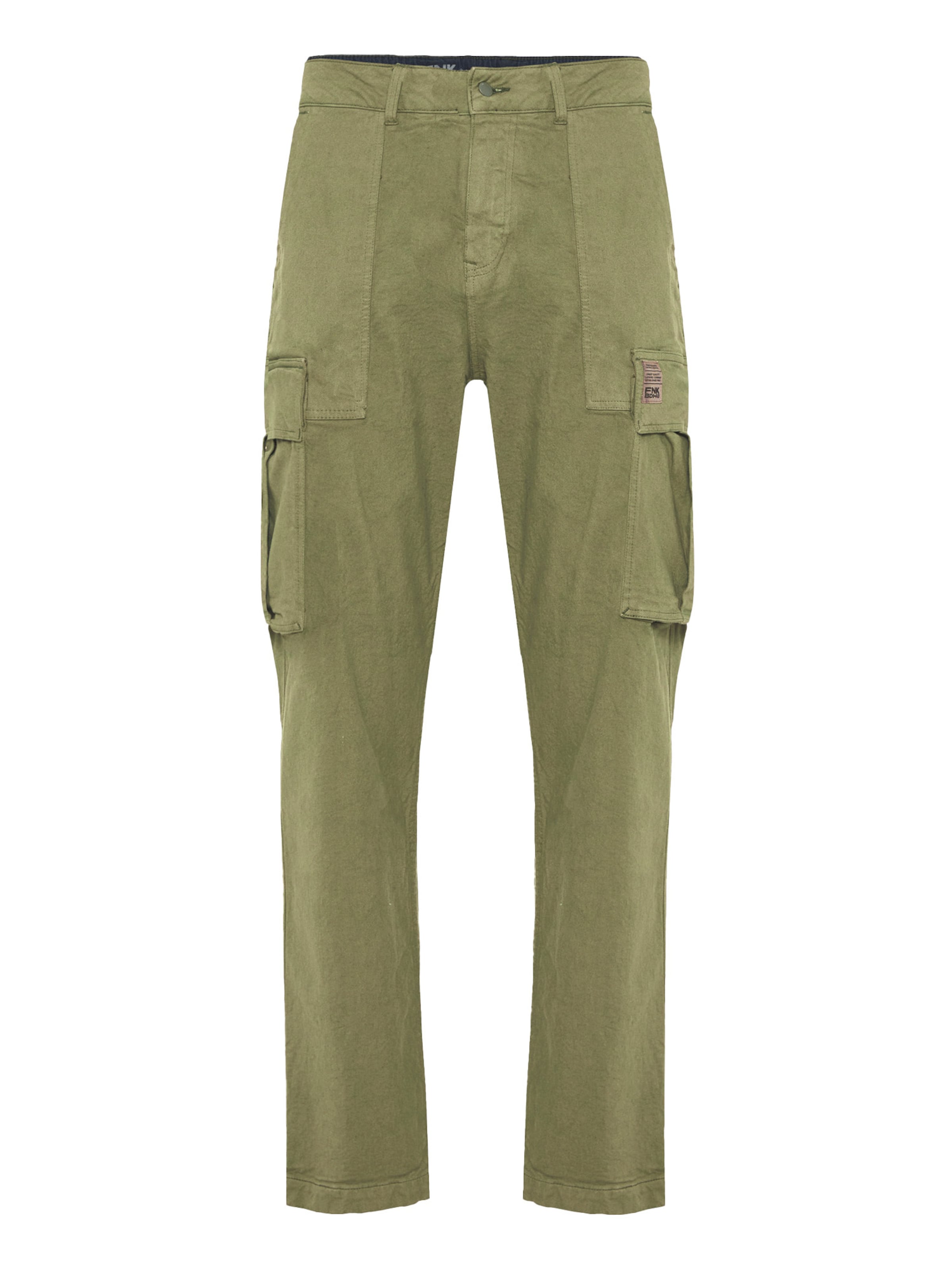 Funky Buddha Loosefit Cargobyxa i grön: framsida