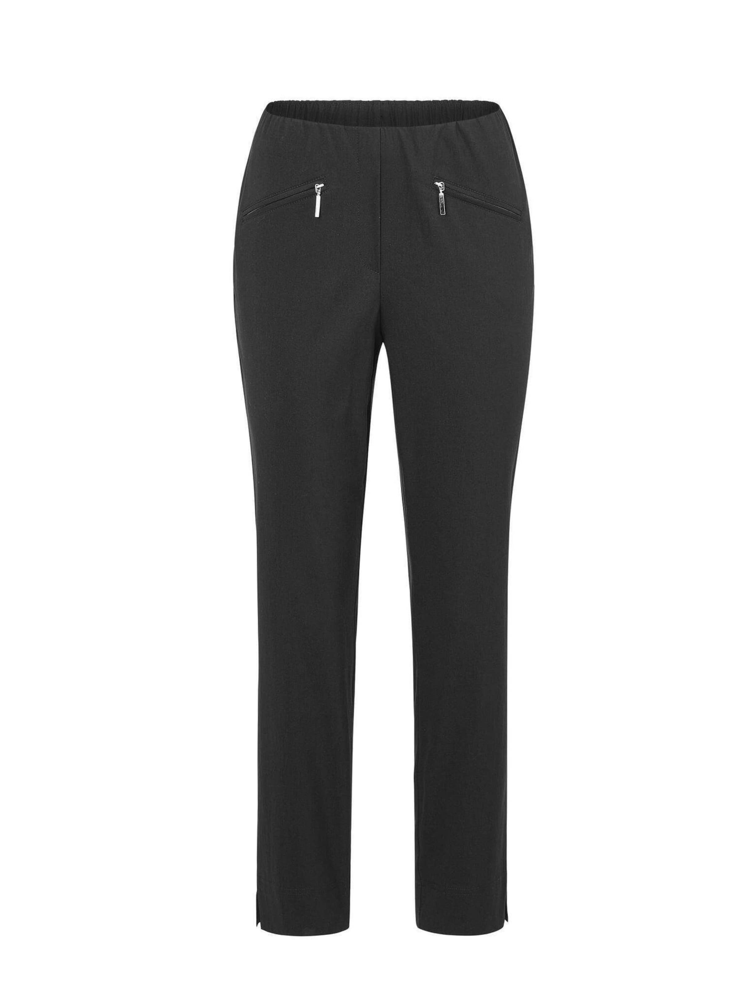 Goldner Hose 'LOUISA' in Schwarz: Vorderseite