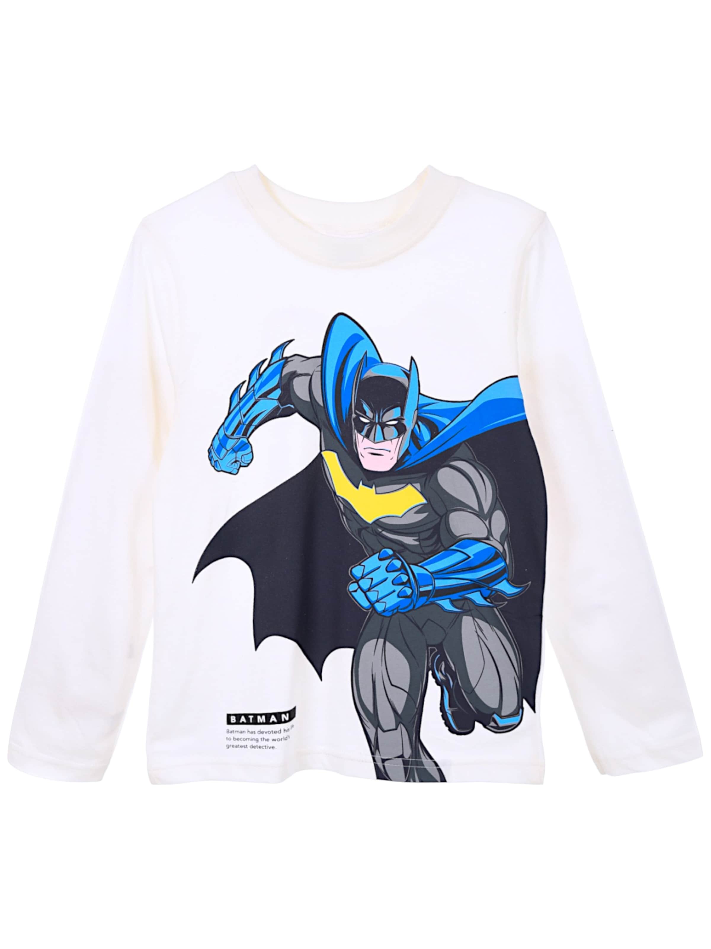 Batman Shirt 'Batman Langarmshirt' in Beige: front