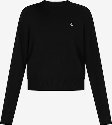 DreiMaster Maritim Pullover in Schwarz: Vorderseite