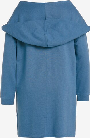 Ulla Popken Zip-Up Hoodie in Blue