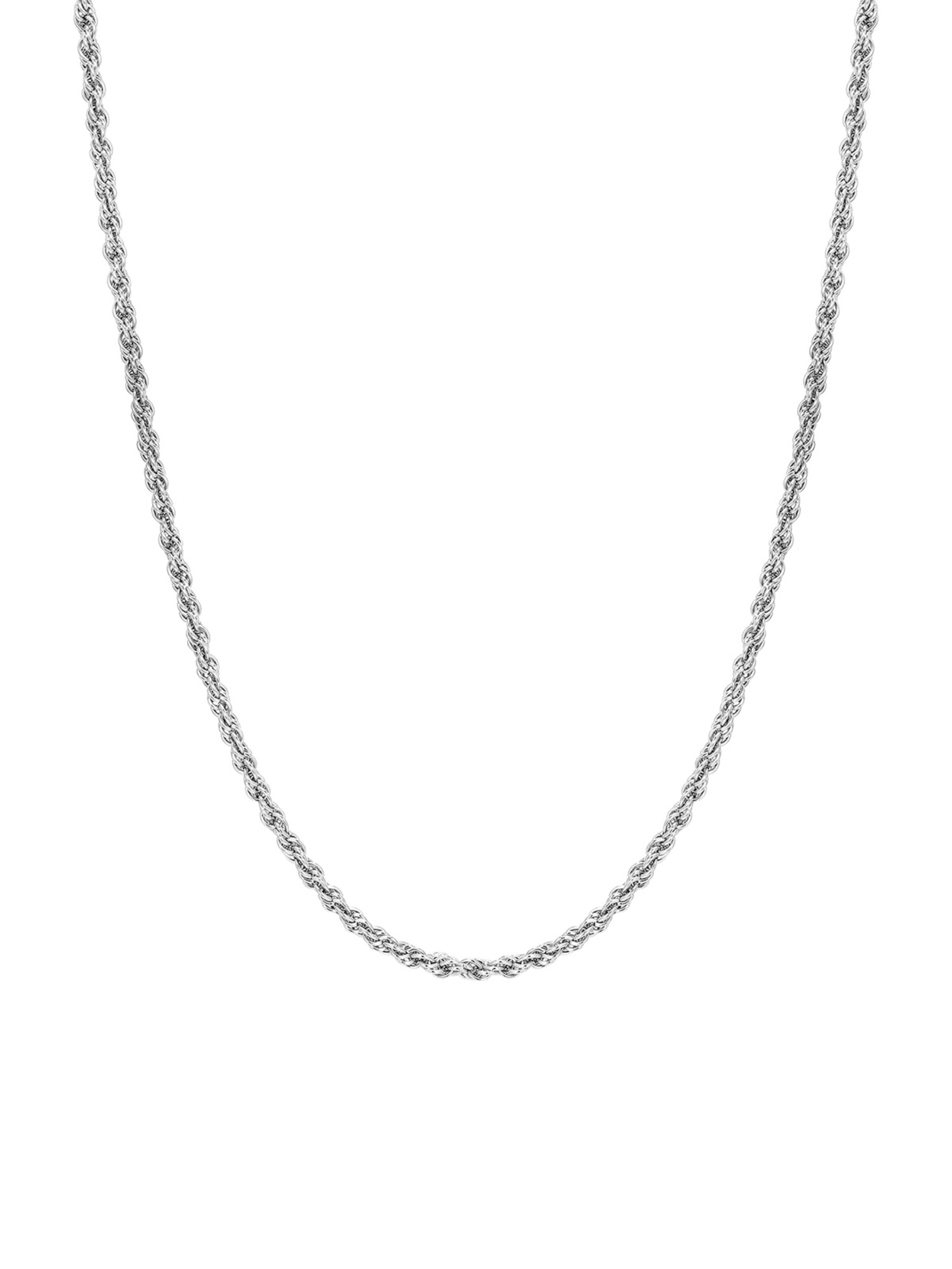 Hey Happiness - Cadena 'Raw Twist' en plata: frente