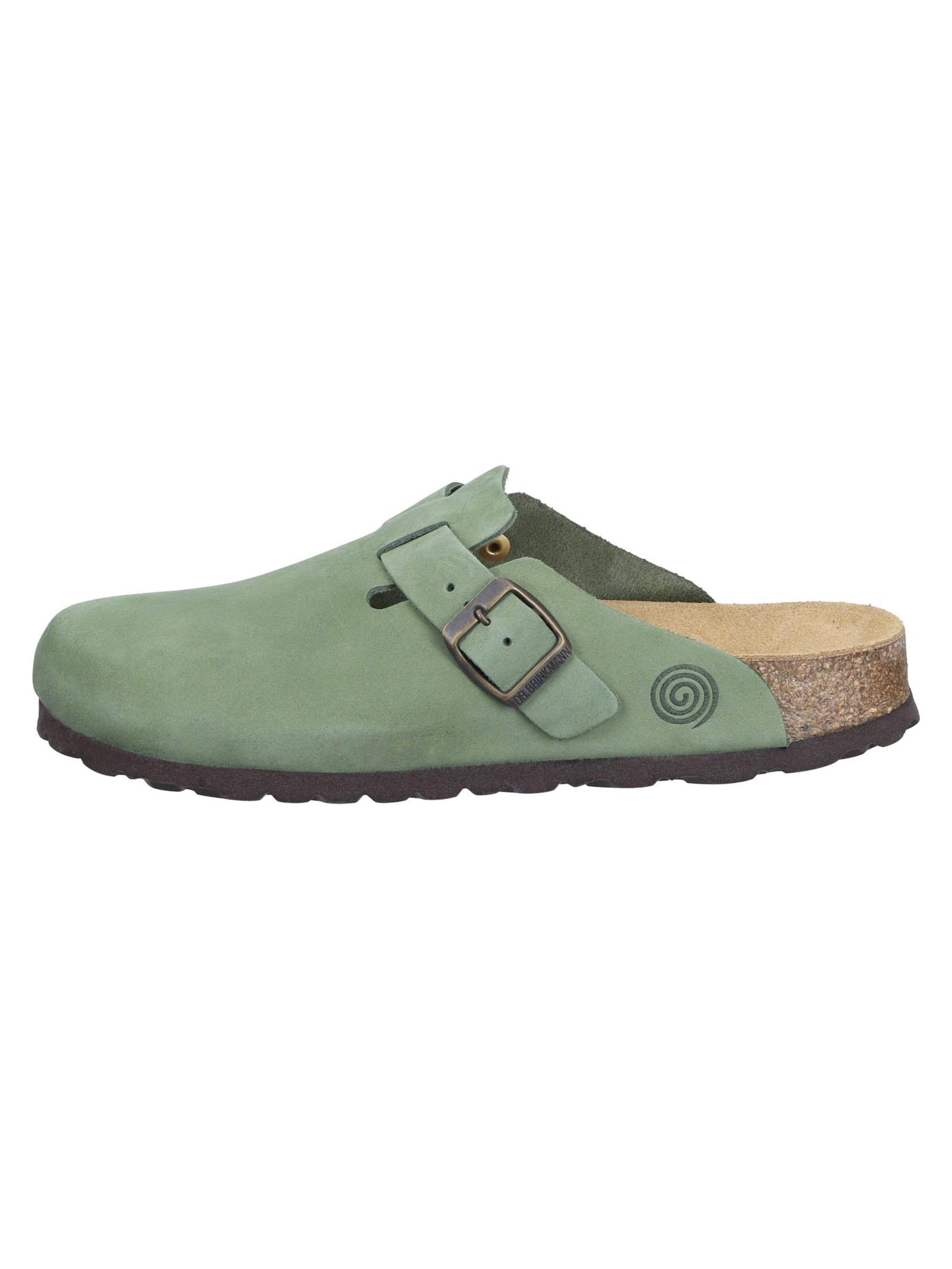 DR. BRINKMANN Clogs 'Nerpio'‌‌‌‌ in Grün: Vorderseite