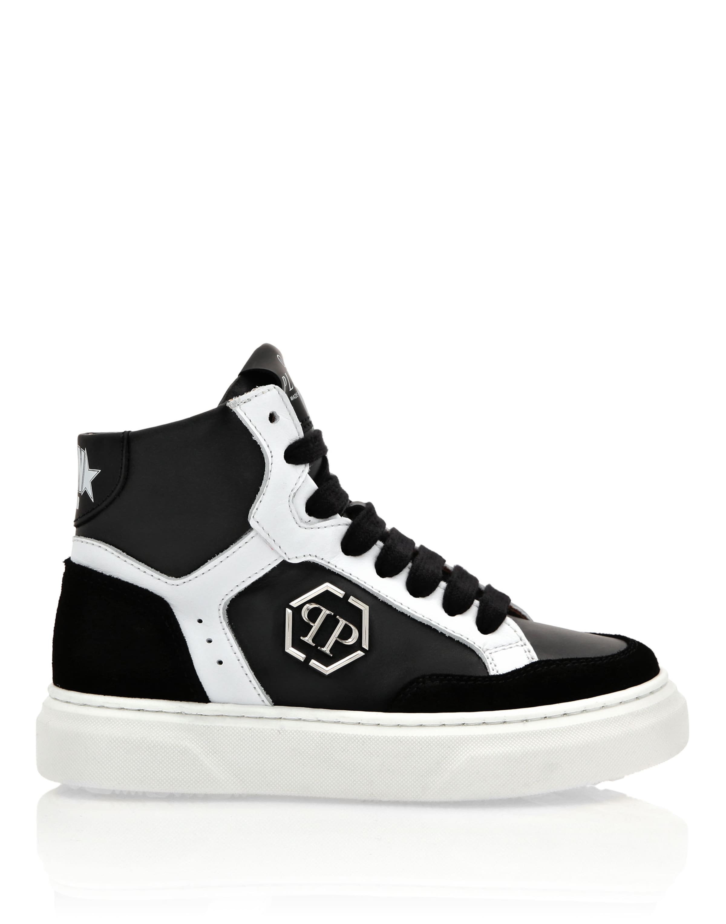 Philipp Plein - Zapatillas deportivas 'Hexagon' en negro: frente
