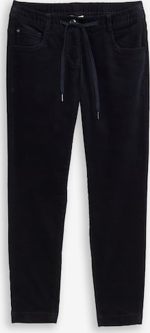 Effilé Pantalon TOM TAILOR en bleu : devant