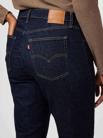 Levi's® Plus Regular Jeans '724 PL HR Straight' i blå