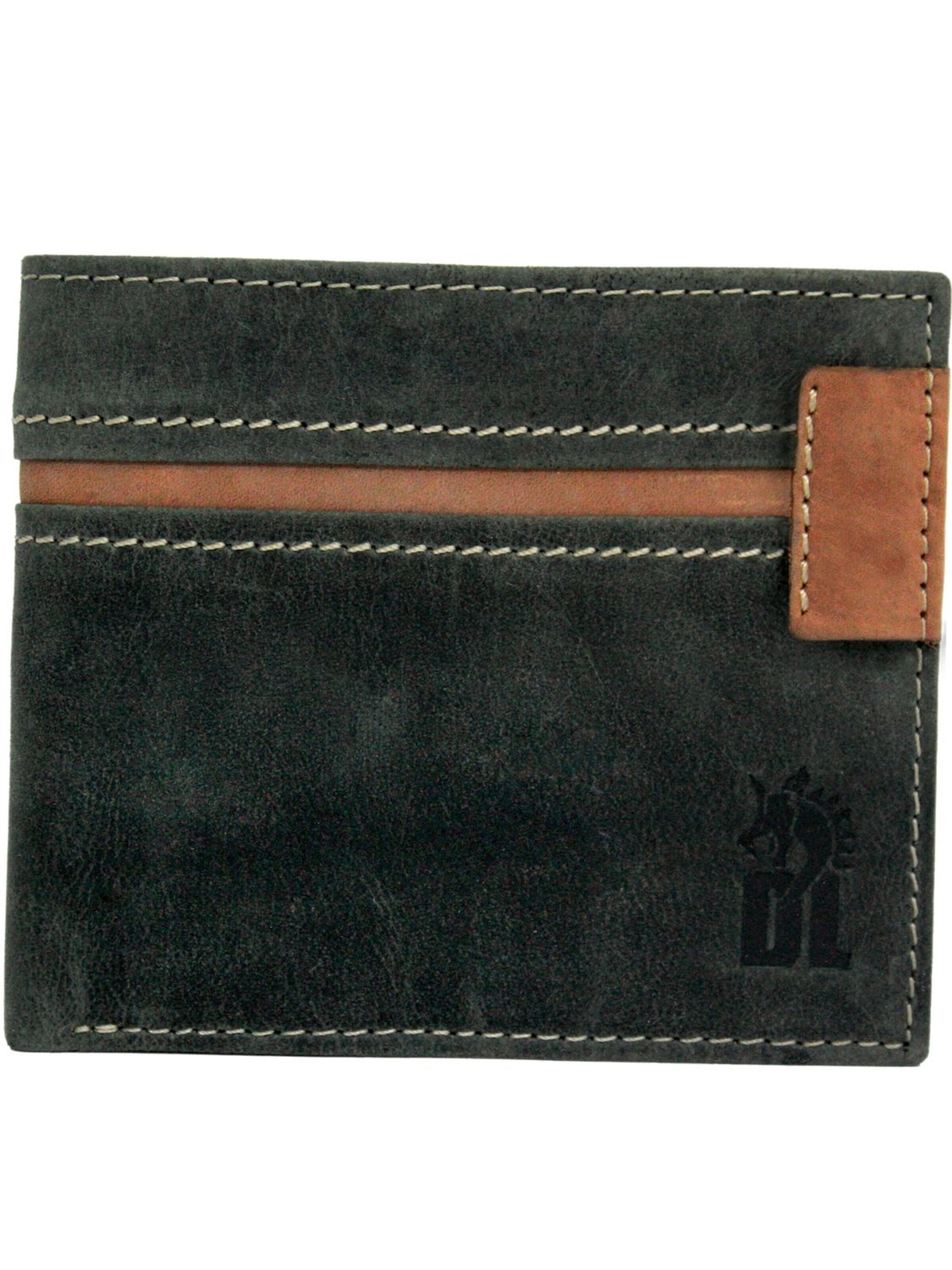DrachenLeder - Cartera en gris: frente