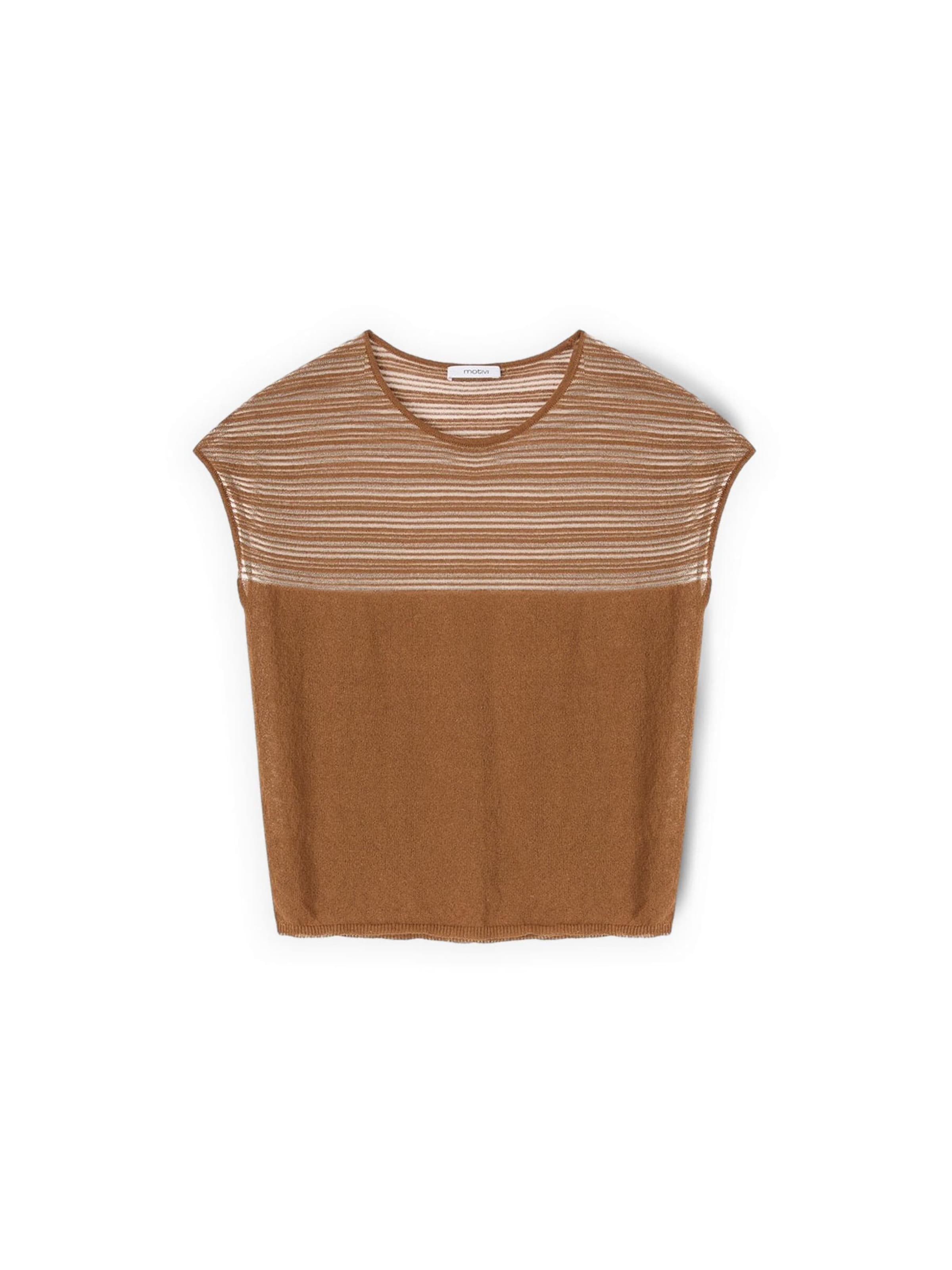 MOTIVI Pullover‌‌‌ in Braun: Vorderseite