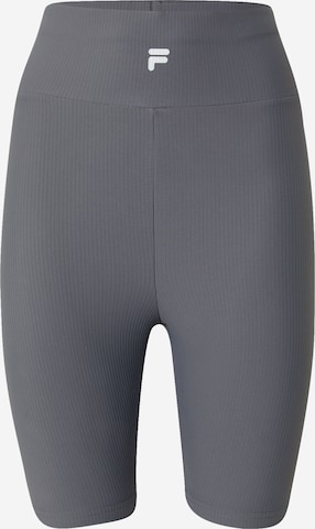 FILA Skinny Workout Pants in Grey: front