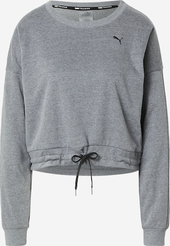 PUMA Athletic Sweatshirt in Grey: front