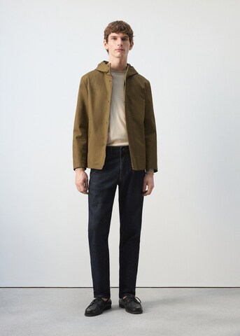 MANGO MAN Between-Seasons Parka 'Iker' in Brown