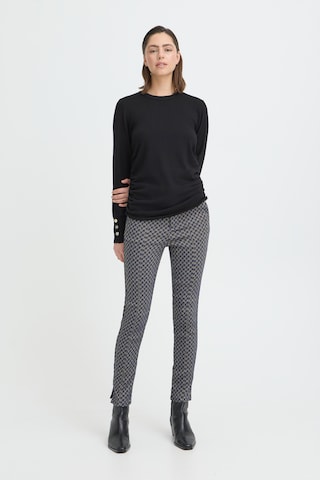 Pulz Skinny Pleated Pants 'PZCally' in Blue