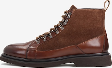 Kazar Lace-Up Boots in Brown: front