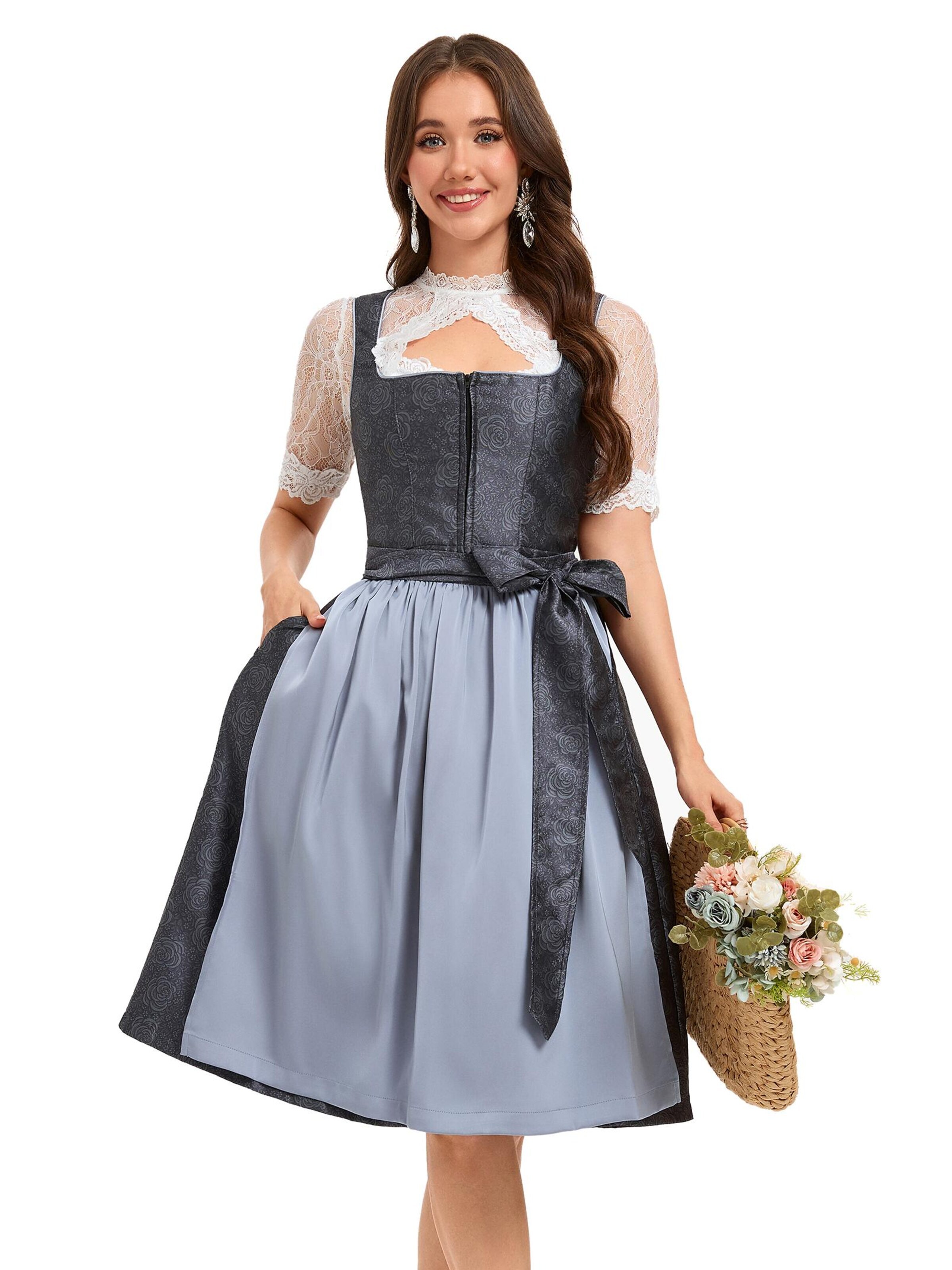Yesfashion Dirndl‌‌ in Grau