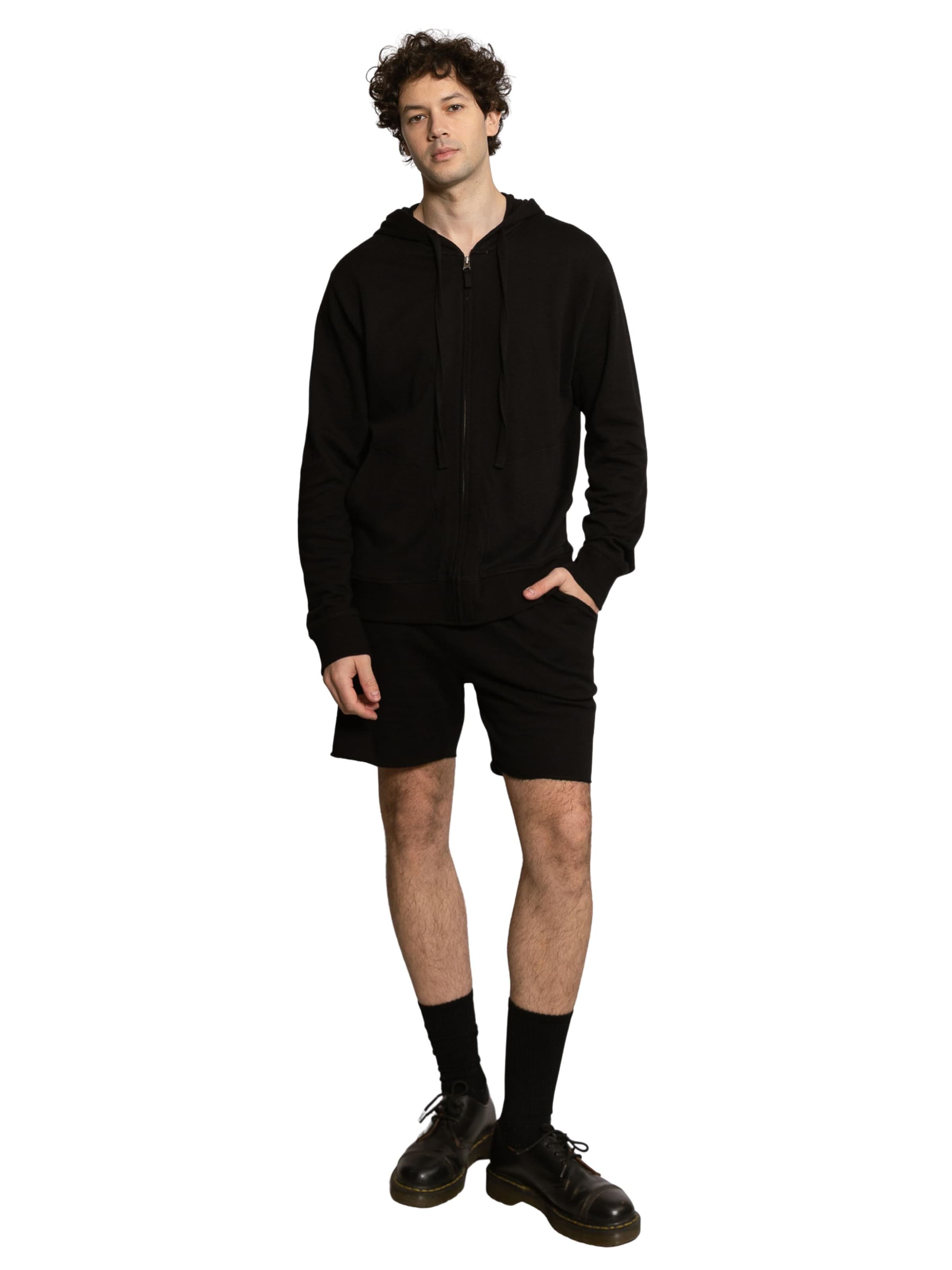 Pyjama court 'Terry' LDB en noir