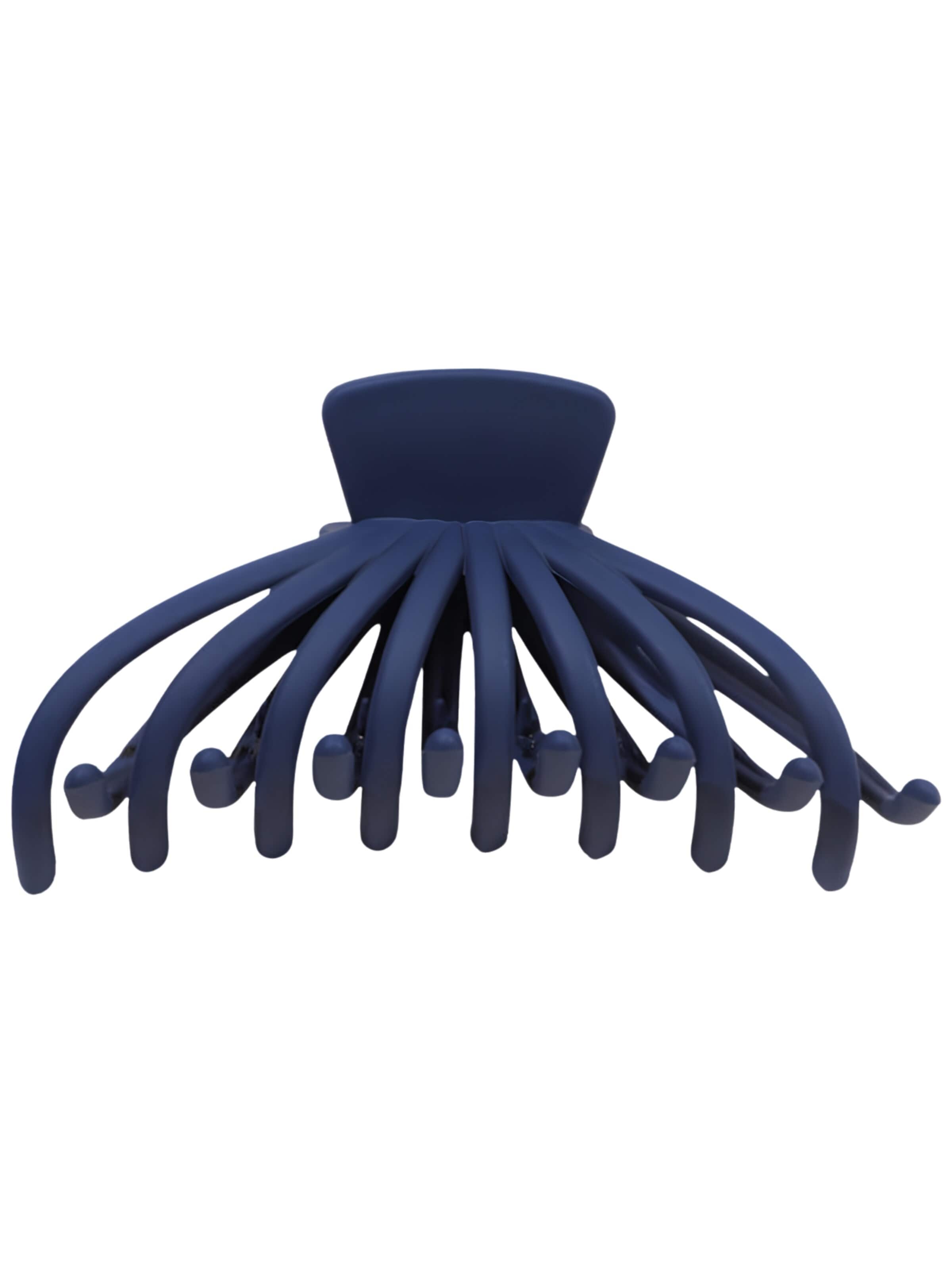 soho Hair accesoires Bijuteria de cabelo 'Elida Hair Claw - Navy' em 11 cm x 8 cm x 2cm em navy, Vista do artigo