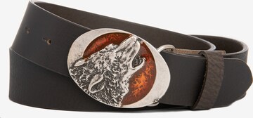 Cassandra Belt 'Wolf' in Brown: front