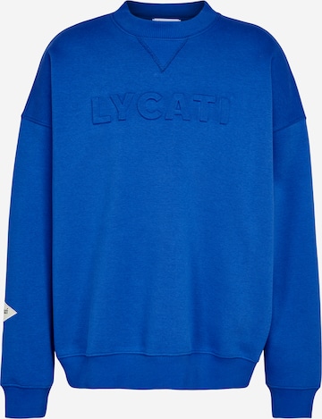 LYCATI exclusive for ABOUT YOU Sweatshirt 'Inning' in Blauw: voorkant