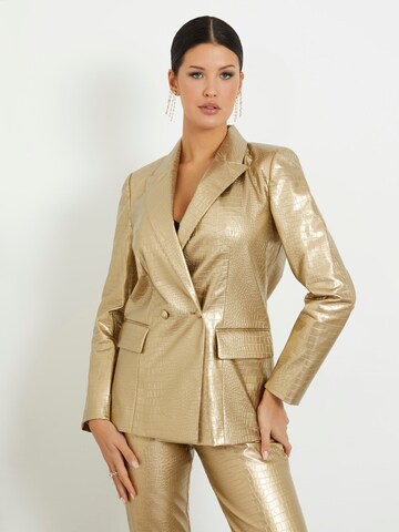 GUESS Blazer in Gold: front