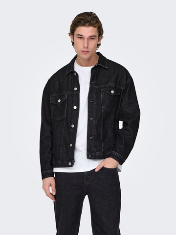 Veste mi-saison 'Rick' Only & Sons en noir : devant