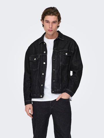 Only & Sons Between-Season Jacket 'Rick' in Black: front
