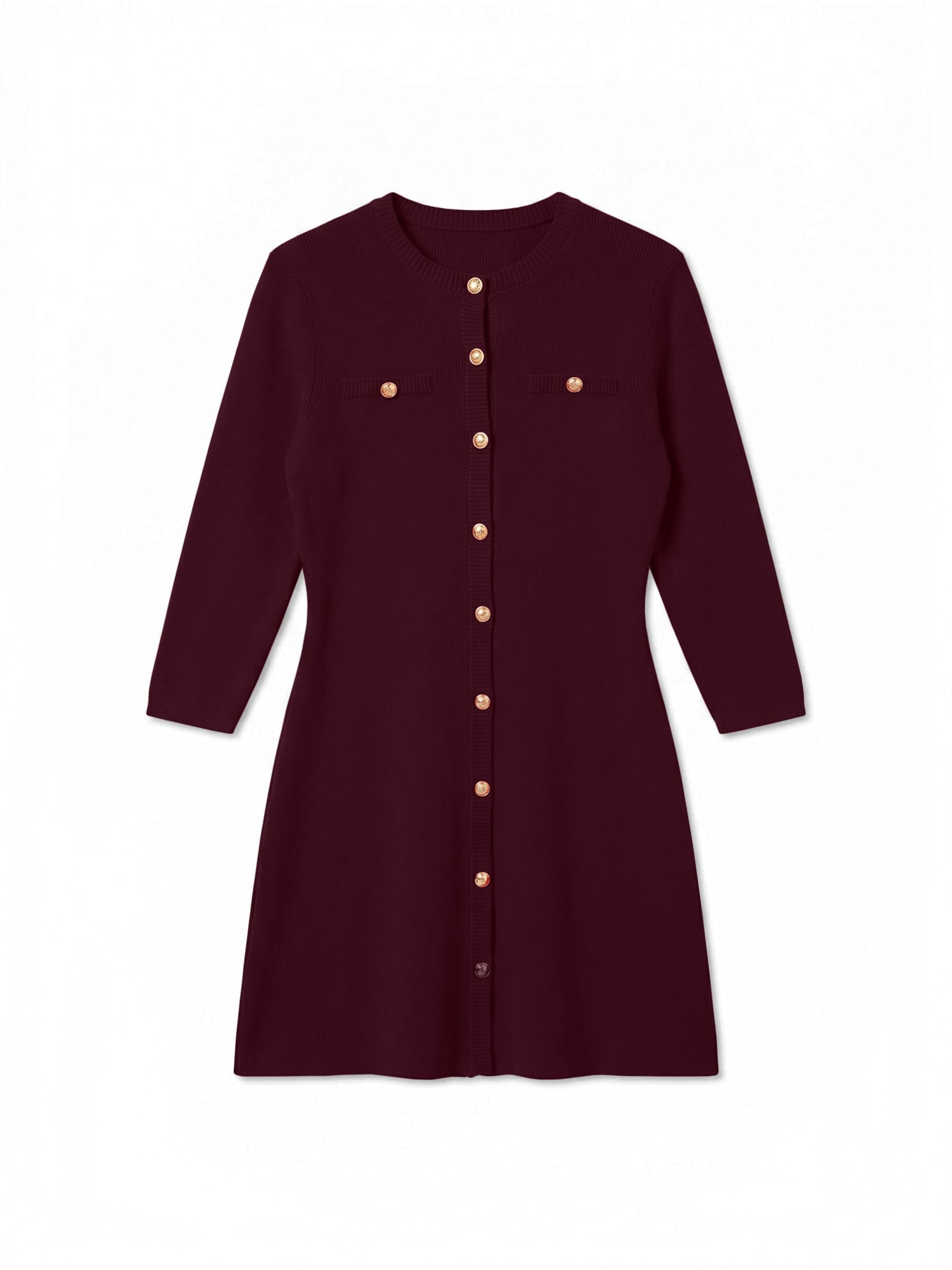 Robes en maille 'VMPicco' VERO MODA en rouge : devant