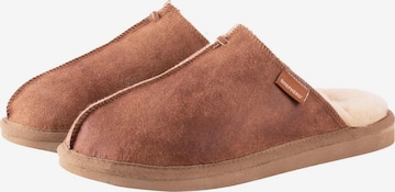 Pantoufle 'Hugo' SHEPHERD en marron : devant