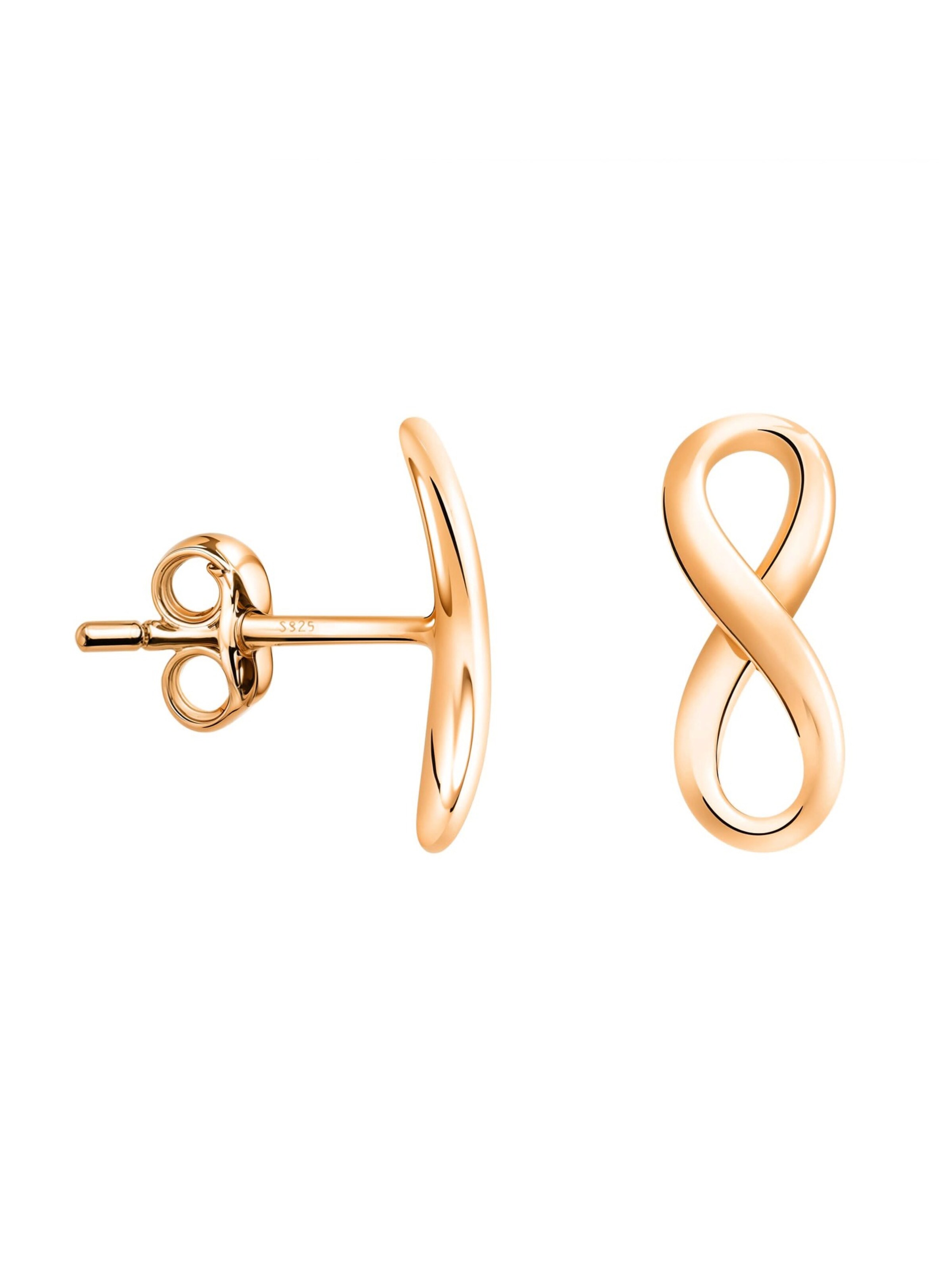 Sofia Milani Ohrringe 'Infinity'‌‌ in Gold: Vorderseite