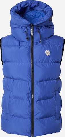 19V69 ITALIA Bodywarmer 'Joe' in Blauw: voorkant