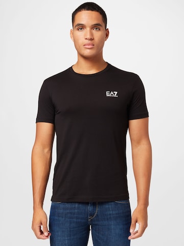 EA7 Emporio Armani - Camiseta en negro: frente