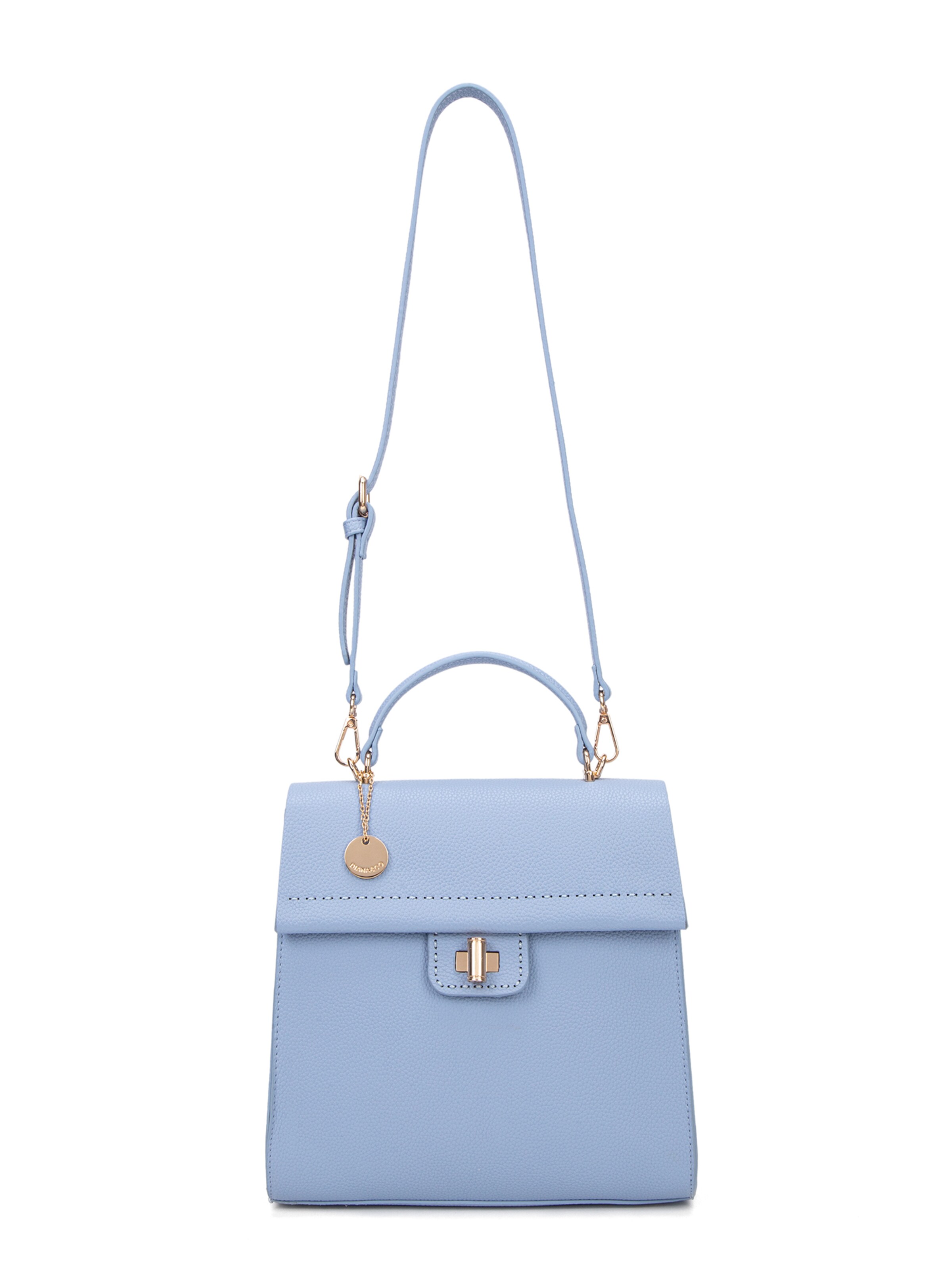 Zaino 'Zaino Donna Vegan Leather Diana & Co Firenze - Chiusura Girello Tracolla Regolabile' di Diana&Co. in blu