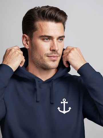Neverless Sweatshirt 'Anker' in Blue