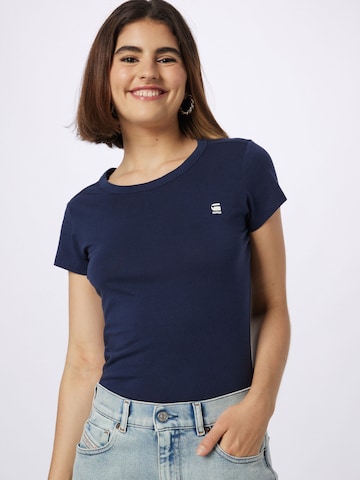 Tricou 'Eyben' de la G-Star RAW pe albastru: față