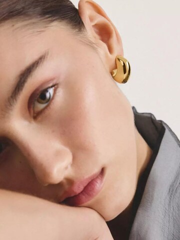 Boucles d'oreilles 'Vergoldete Chunky Ohrringe mit Voluminösem Design' Thomas Sabo en or