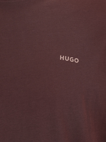 HUGO Majica 'Dero' | rjava barva